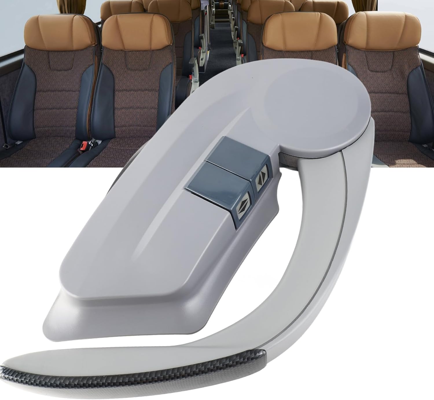 Passenger ing Armrest Elbow Support, Control Armrest for Bus, ABS l Comable Arm Support with Forward Backward Tilt Function, Ideal Replacement