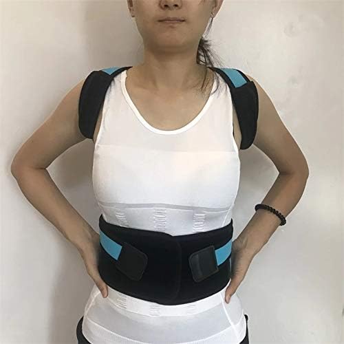 Back Posture Corrector Spine Back Posture Elastic Clavicle Posture Correction Back Support Braces Back Belt(Black-JoJo's Bizarre Adventure1,Medium-M)