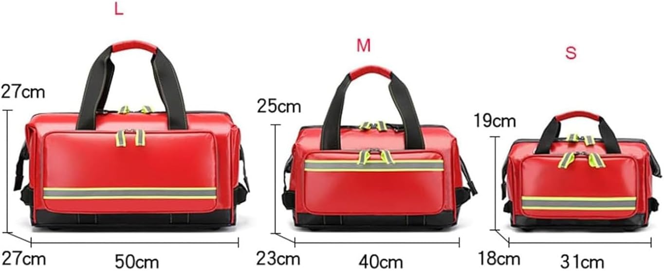 Waterproof Emergency Medical Survival Kit, Professional First Responder Bag, Medicine Storage, for, Home Health, Field Trips,Blue,50 * 27 27cm(Green,31 * 18 * 19cm)