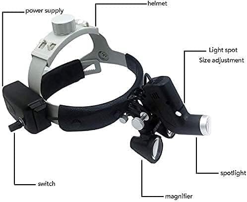 Magnifier Medical Dental Surgical Loupes Optical Glass Loupe Goggles with Headlight for Brain Cardiac Surgery