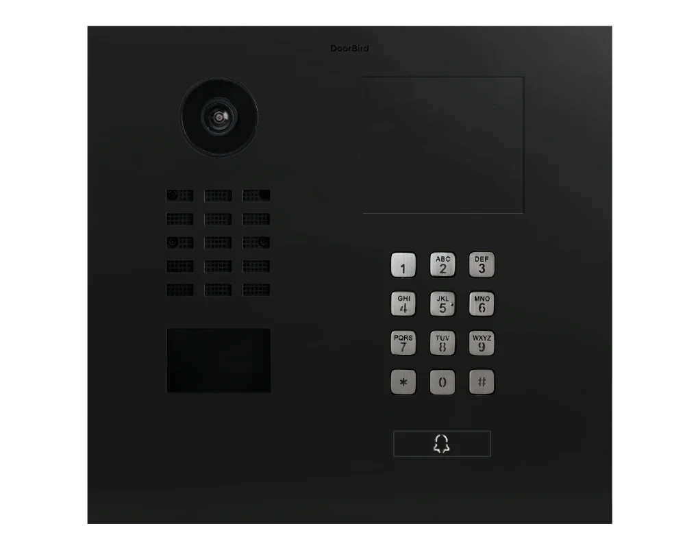 DoorBird D2101KH IP Video Door Station, 1 Call Button in Graphite Black