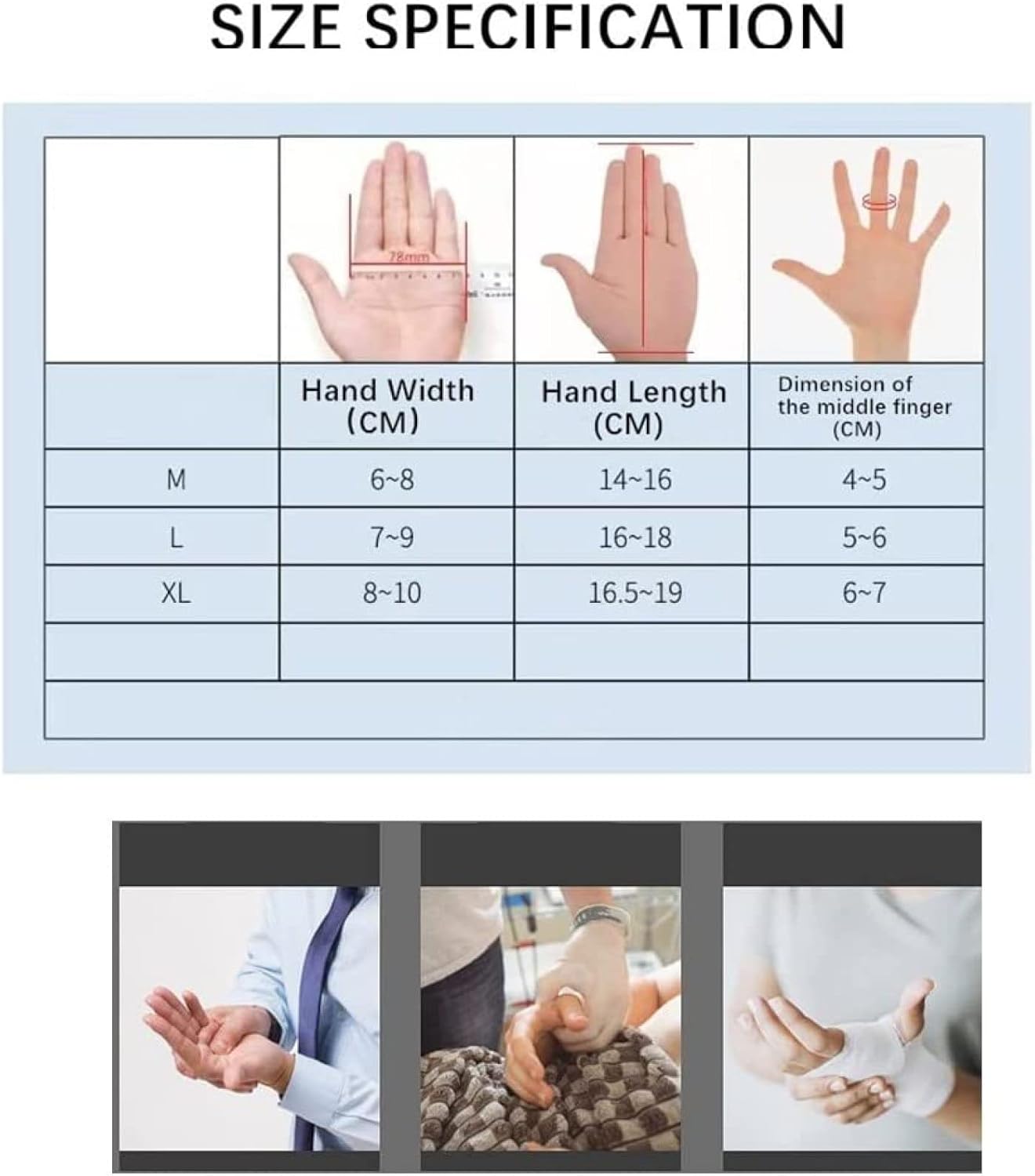 DKULMN Hand Function Rehabilitation Robotic Gloves, Finger and Hand Function Rehabilitation Trainer Robotic Rehab Gloves for Kids Elderly Recovery Exercise Physical Equipment,Right,Medium