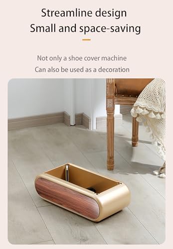 Automatic Shoe Cover Dispenser - 100 Non-Slip Disposable Shoe Covers for Home, Office, Factory & Events - Portable, Easy-to-Use Solution for Clean Floors