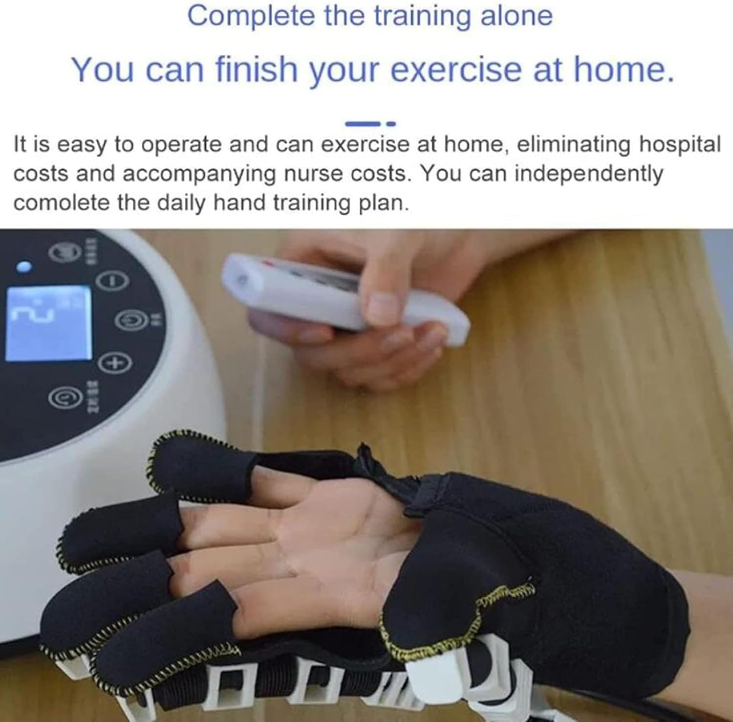 GaRcan Rehabilitation Robot Gloves,with Hand Dysfunction to Independently Carry Out Rehabilitation Training,Improve Blood Circulation,Increase Finger Joint Mobility,Small and Easy to Carry