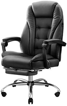 Ergonomic High Back Bonded Leather Executive Chair with Flip Up Arms and Lumbar Support, Black (Style 2 One Size)