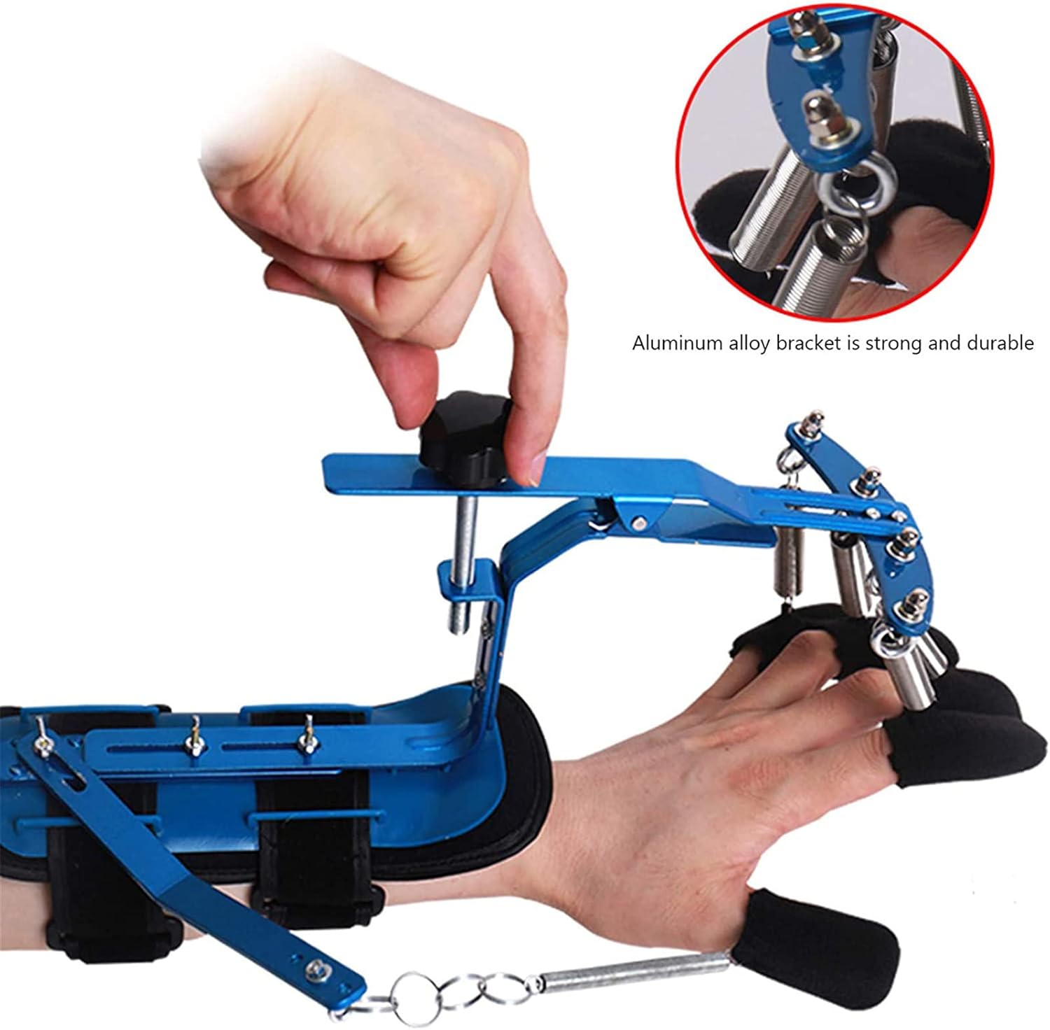 Finger Rehabilitation Brace, Adjustable Finger Rehabilitation Orthotics Wrist Exerciser Hand Wrist Orthosis Separate Finger Flex Spasm Extension Board Splint