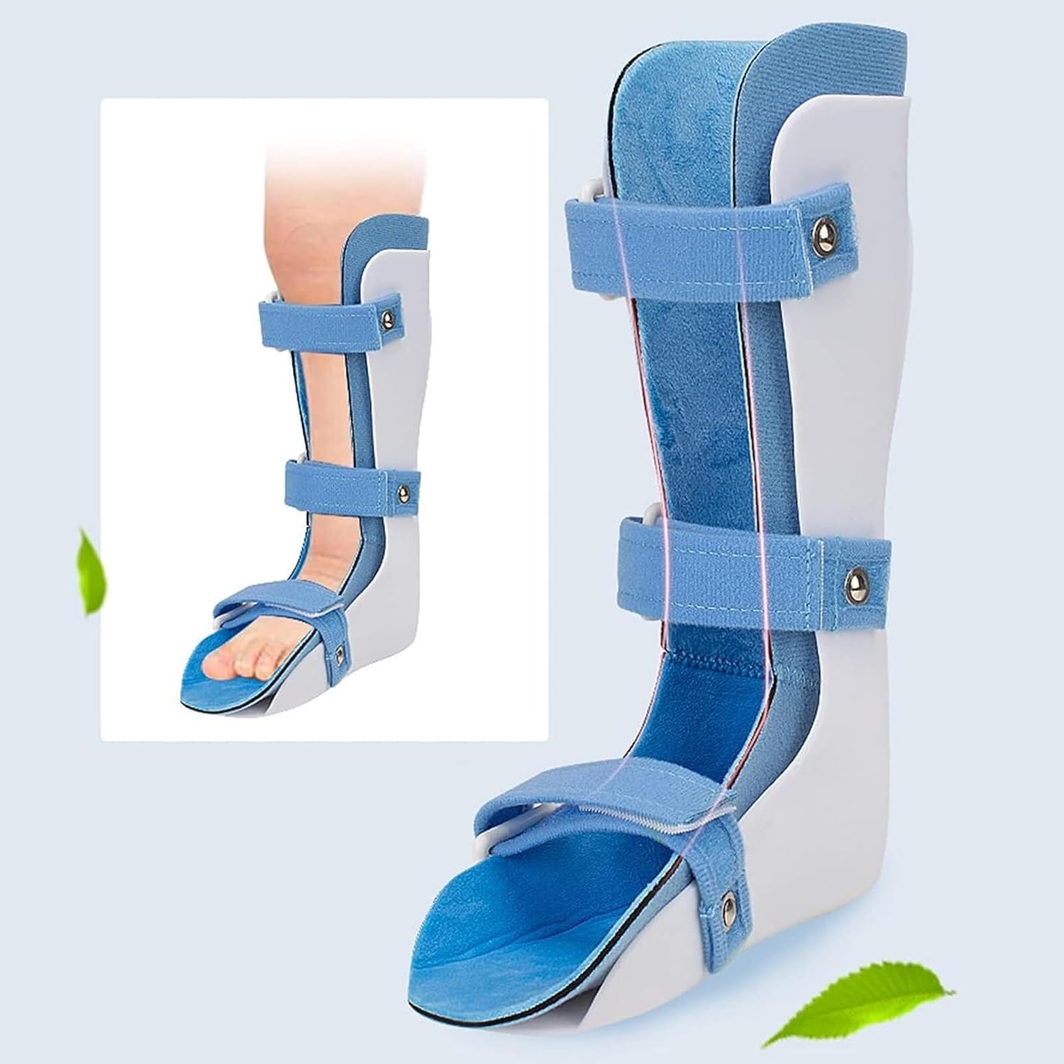 ERNZI Kids Drop Foot Splint Othopedic Ankle, Foot Brace Night Splint Support ​For Ankle Sprain Fracture Fixation Brace for Varus Correction Foot Support,Left,M (C : Left, S : Large)