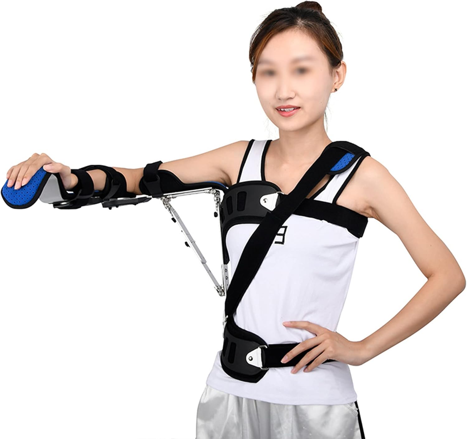Shoulder Abduction Sling for Rotator Cuff Surgery Torn Rotator Cuff Sublexion Dislocated Broken ​arm Immobilizer for Injury Support Soft Comfortable Arm Sling Immobilizer,Right