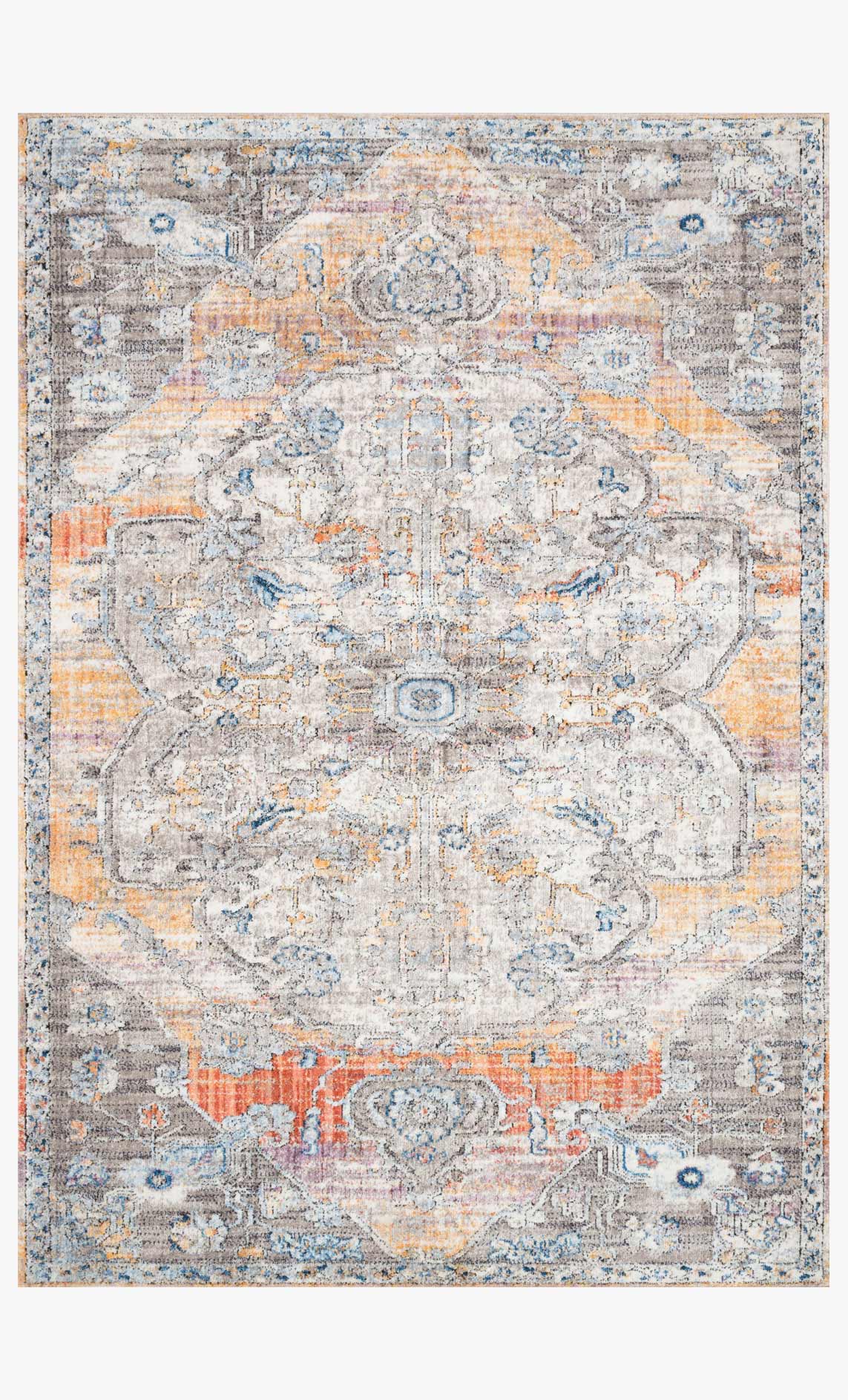 Loloi II Dante Collection - Transitional Power Loomed Rug in Natural & Sunrise (DN-06)