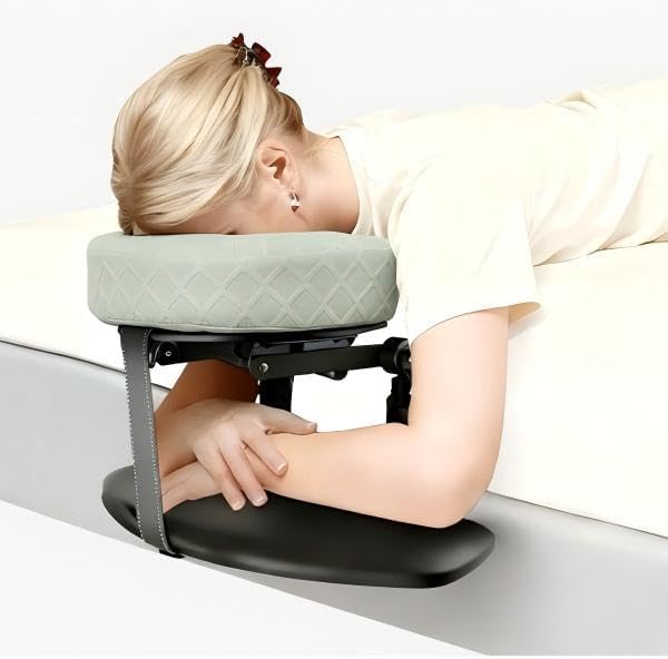 Massage Headrest for Bed，Massage Table，Professional Portable Massage Table Adjustable Height for Home Spa Use Relaxation Comfort
