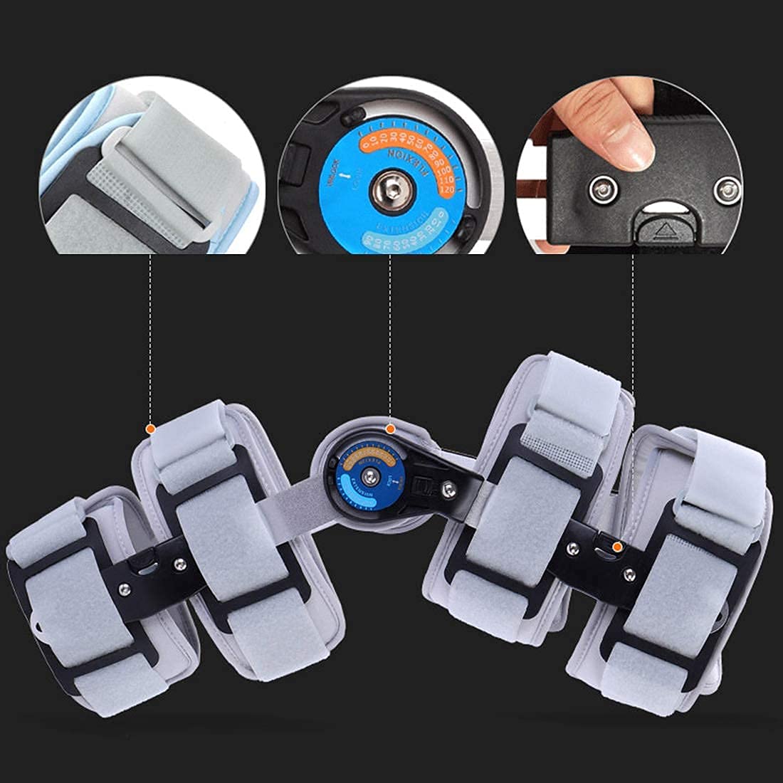 Adjustable Hinged Knee Brace - For Acl/Mcl/Pcl/Meniscus/Ligament/Sports Injuries, Adjustable Hinged Orthopedic Knee Orthosis For Men & Women(