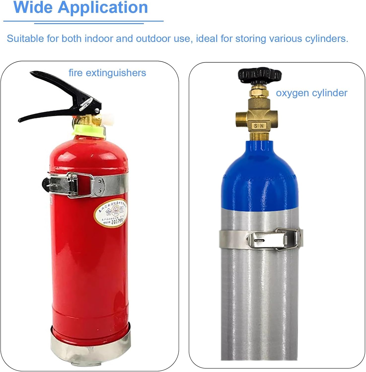 Stainless Steel Small Oxygen Cylinder Rack for Clinics & Home Use - Fixed Shelf Organizer for 7