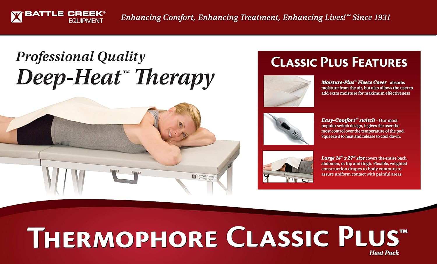 Complete Medical Thermophore Classic Plus, Large, 5 Pound