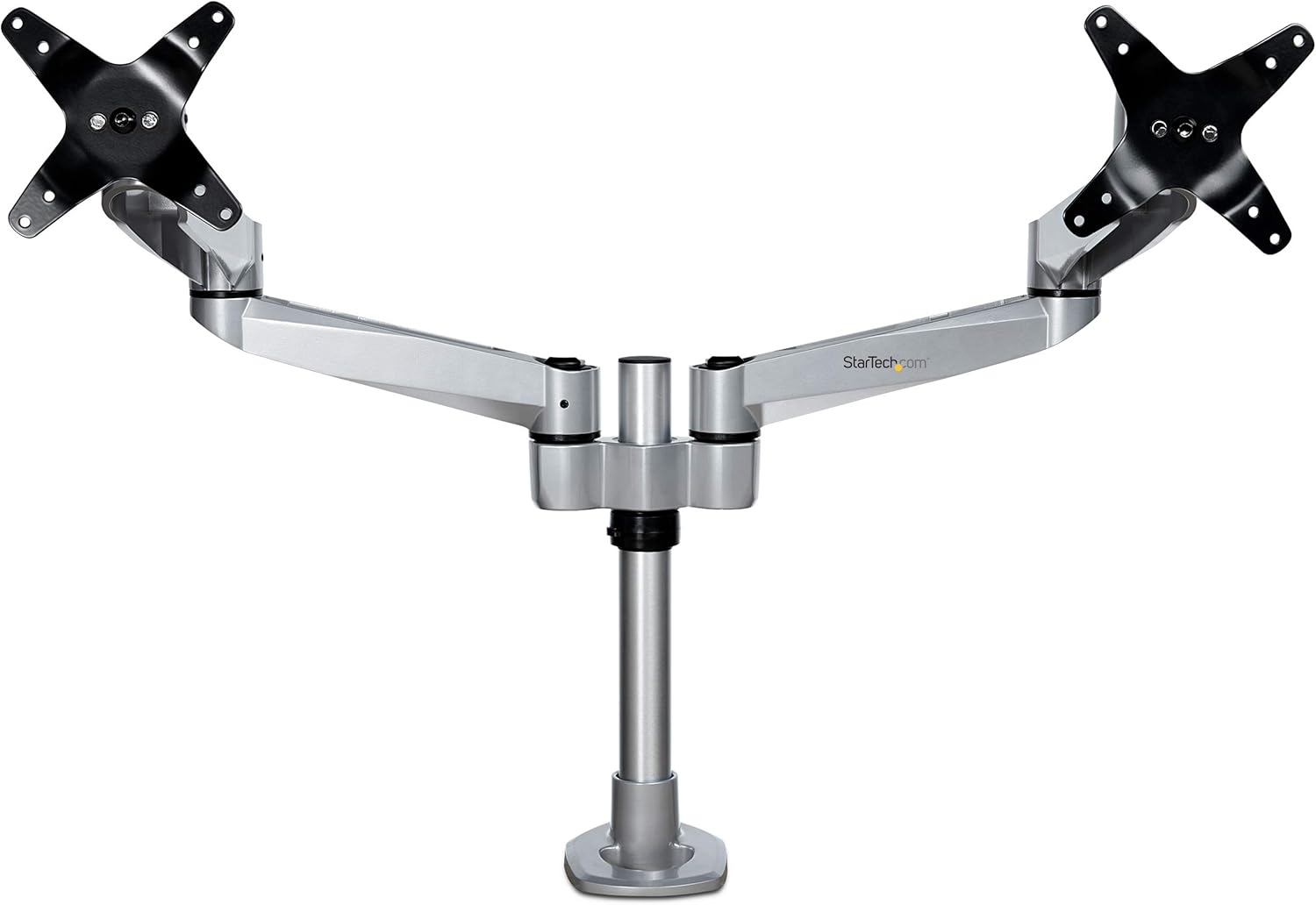 StarTech.com Desk Mount Dual Display Arm, Premium Articulating VESA Mount for Screens up to 27