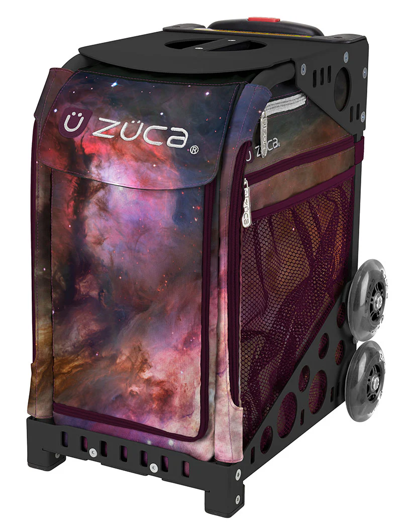 Zuca Galaxy Nebula Sport Insert Bag & Frame (Black) w/ Flashing Wheels