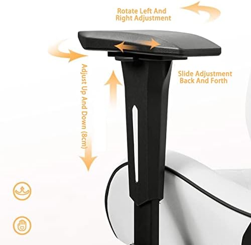 Gaming Chair Racing Style Ergonomic High-Back,with Lumbar Support Flip Up Arms Headrest Pu Leather Executive High Back Computer Chair Comfortable Anniversary Vision,Blue