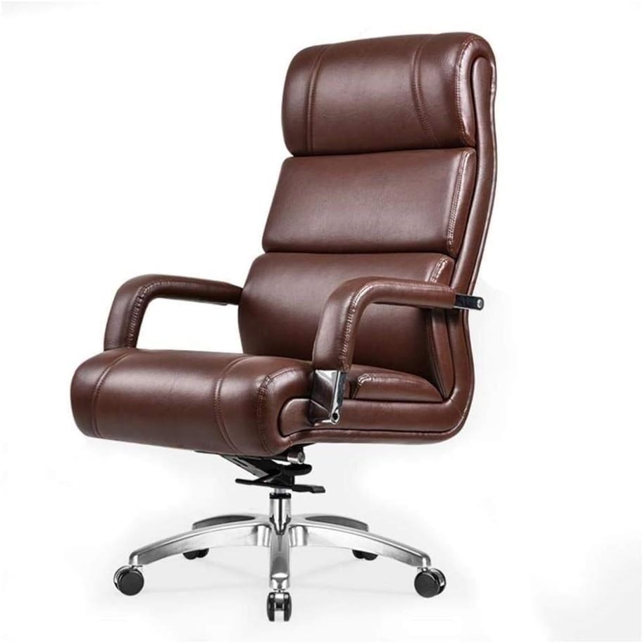 Ergonomic Office Chair High Back Executive Office Chair, Comfortable Black Leather Desk Computer Chairs with Arms and Back Support, Recliner Office Chair,