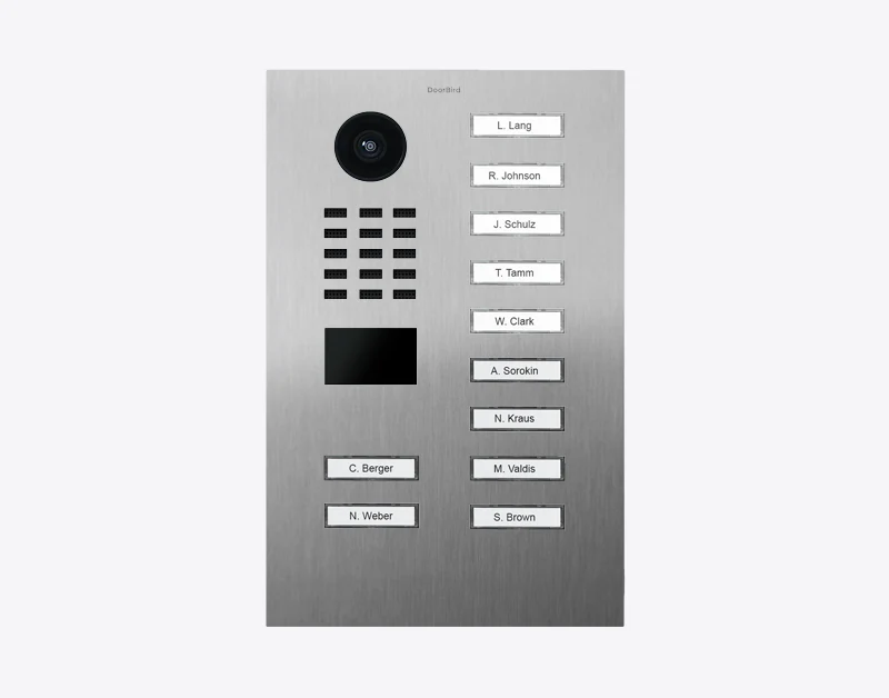 DoorBird D2111V IP Video Door Station, 11 Call Buttons in Stainless Steel V4A