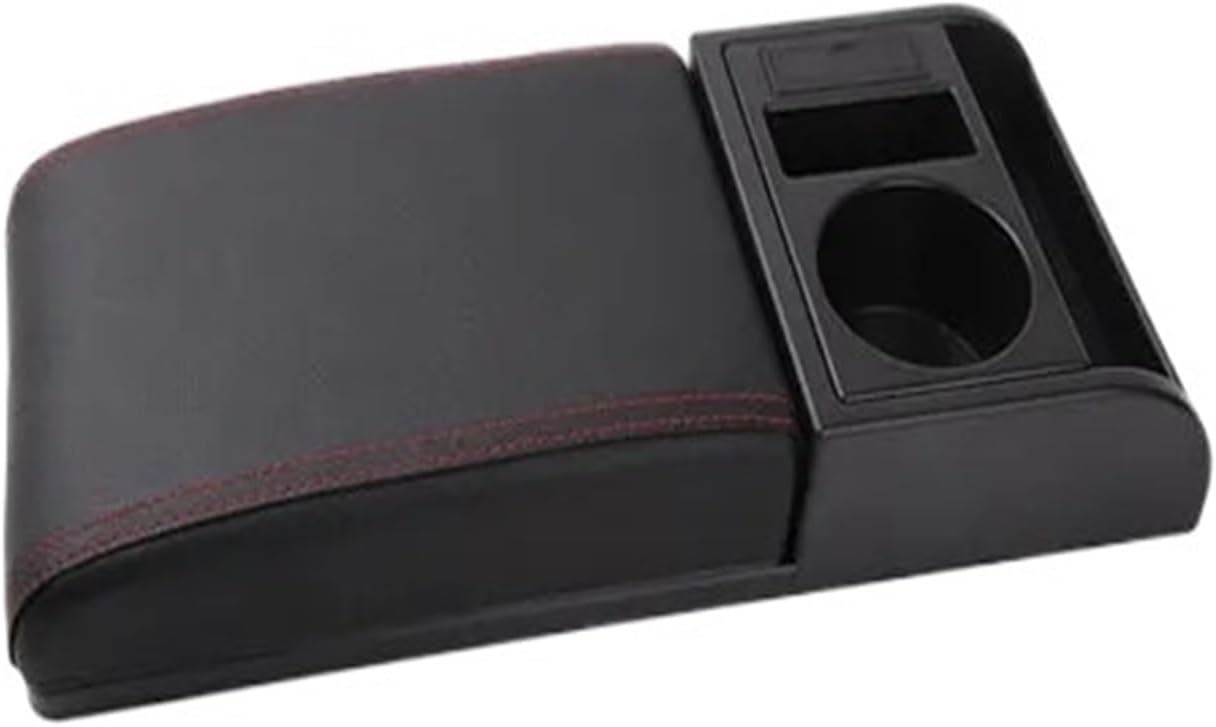 Extender Elbow Support Universal Arm Rest with Charging Ports Cup Holder Adjustable Length(B Type Red)