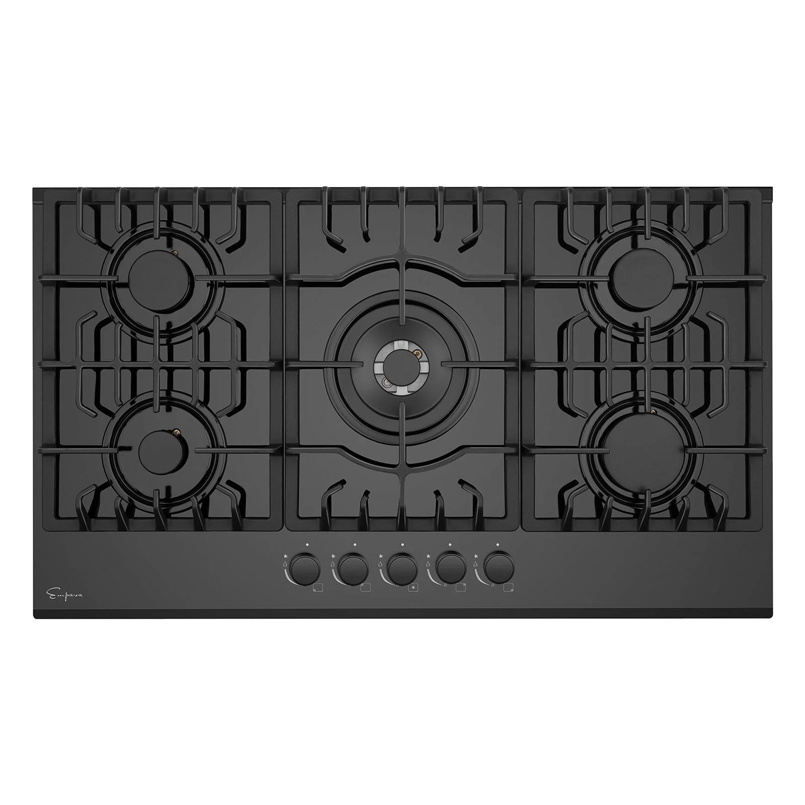 Empava 36-Inch Built-In Natural Gas Cooktops in Black (EMPV-36GC27)