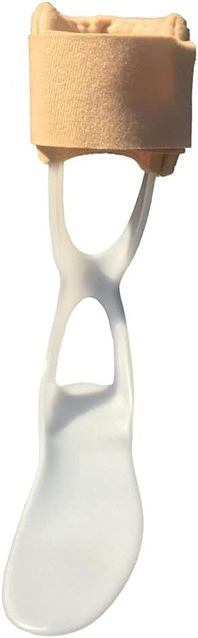 Lightweight Polyethylene Foot Drop Braces, Padded Calf Ankle Foot Orthosis Stabilizer, Support for Stroke, Flat Feet, Nerve Injury