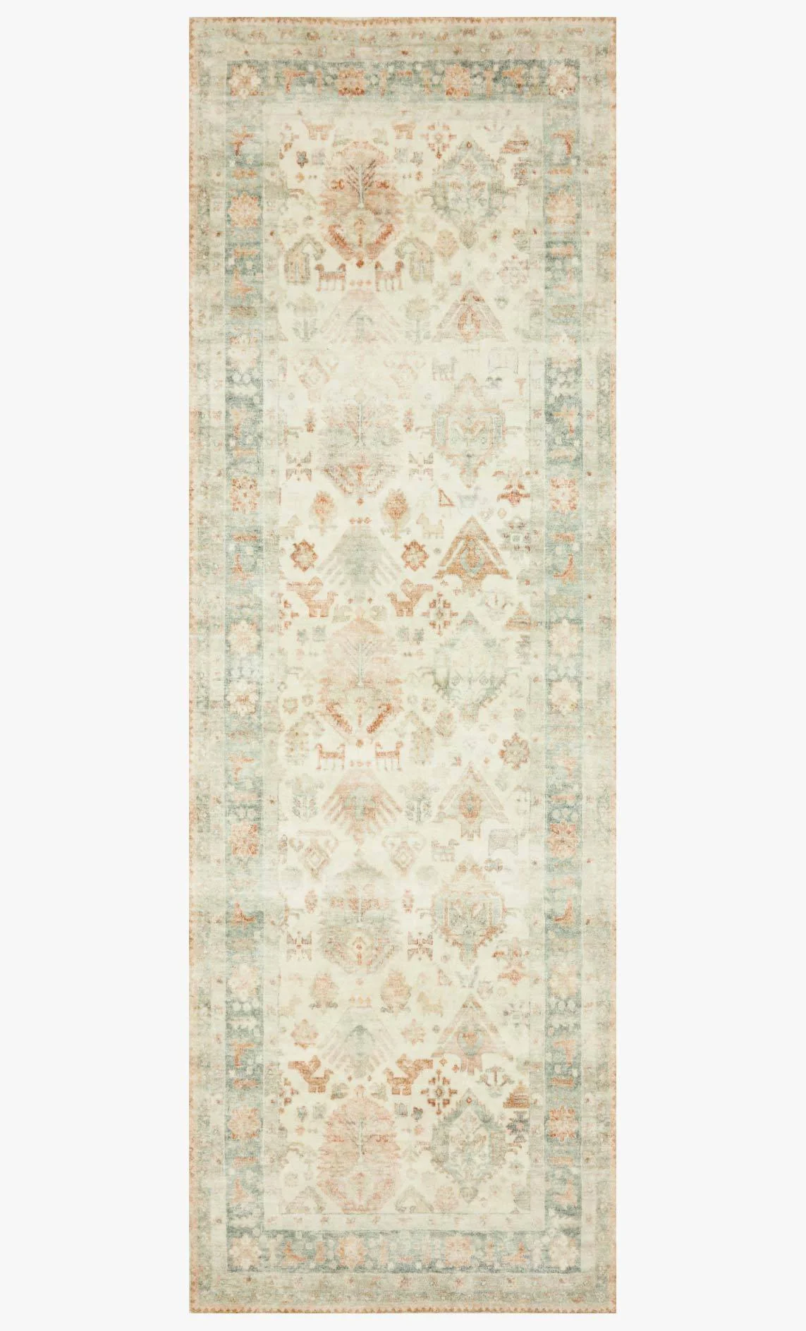 Loloi II Rosette Collection - Traditional Power Loomed Rug in Beige (ROS-01)