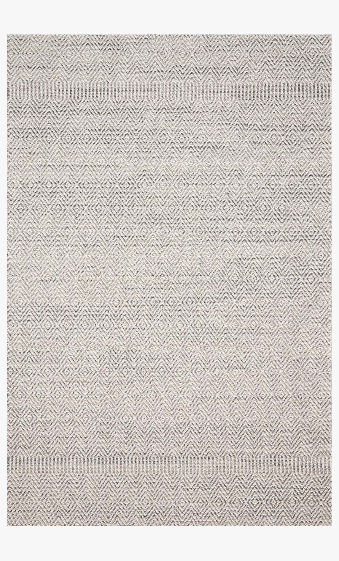 Loloi Cole Collection - Indoor/Outdoor Power Loomed Rug in Grey & Bone (COL-02)