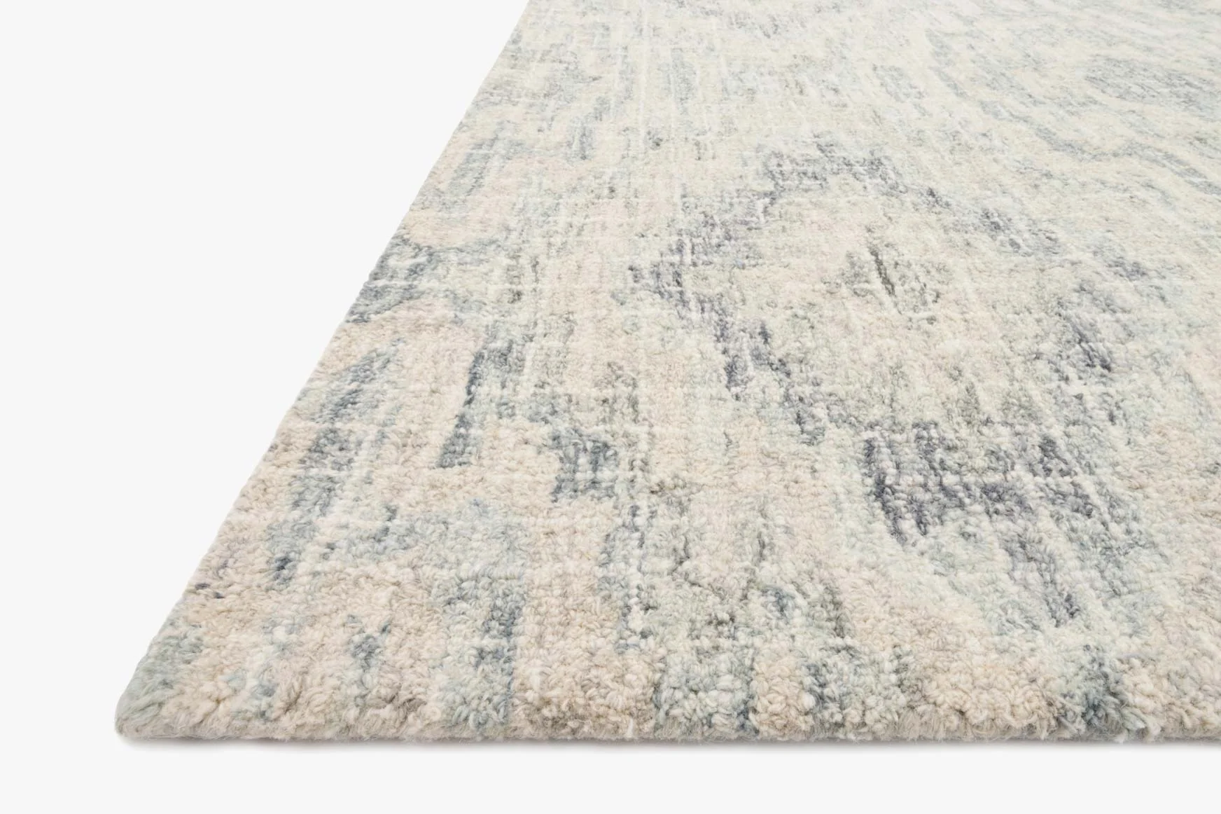 Loloi Tatum Collection - Transitional Hooked Rug in Slate & Silver (TW-01)