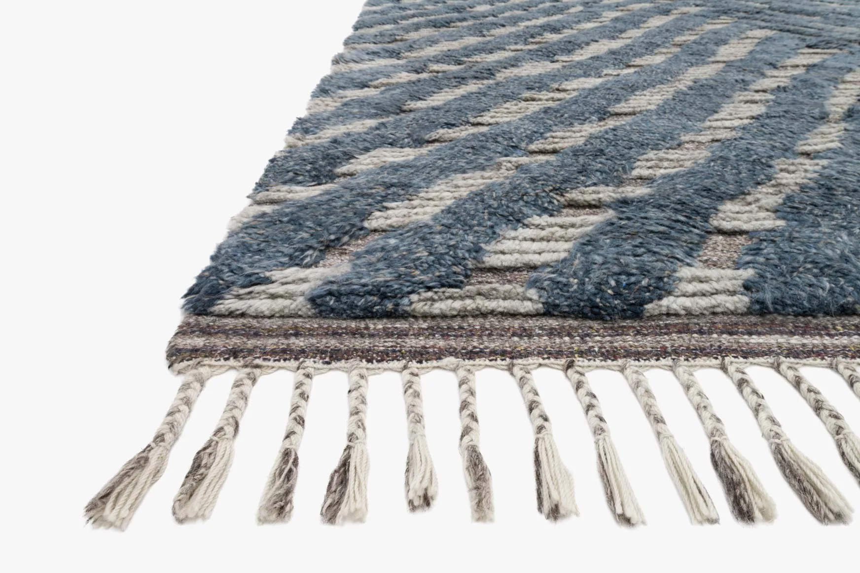 Loloi Khalid Collection - - Hand Knotted Rug in Blue & Pewter (KF-06)