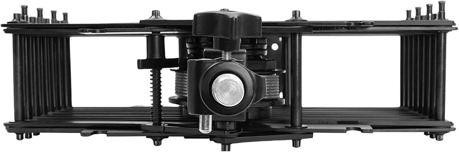 Photography Ceiling Rail System, Stretch Ceiling Light Mount Support with Safety Rope, Photograph Lighting Kit Stretch Ceiling Drop Pantograph for Studio, Retractable 21.7-78.7 in Up to 22 Lbs