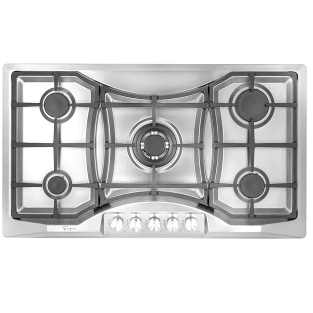 Empava 36-Inch Built-In Natural Gas Cooktops in Stainless Steel (EMPV-36GC24)