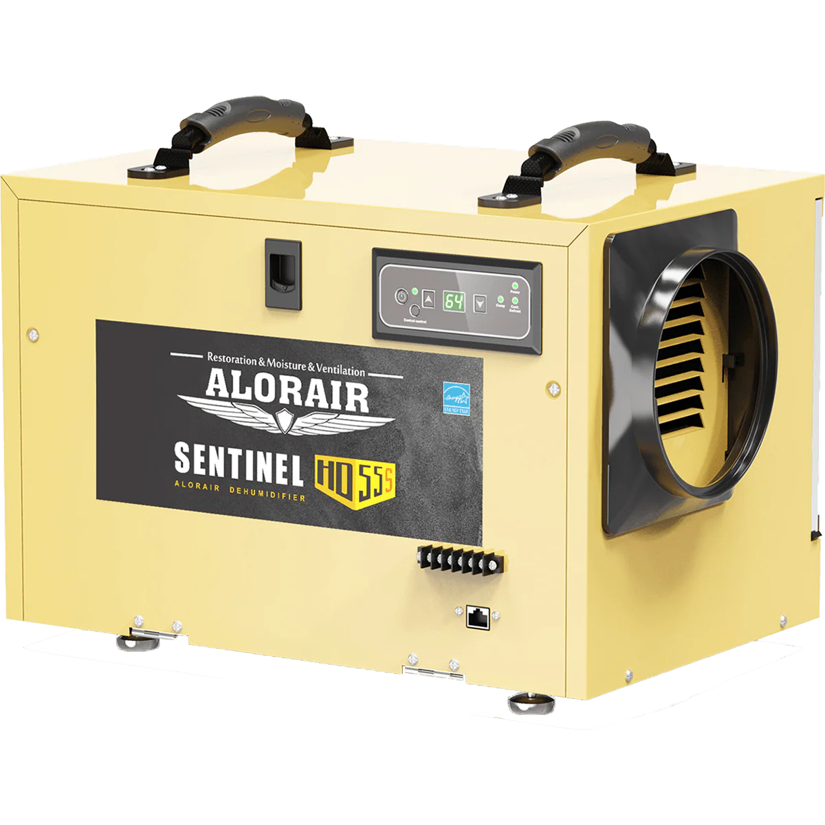 AlorAir Sentinel 55 Pint at AHAM Dehumidifier With Drain Hose for Crawl Spaces or Basements Up to 1,300 Sq. Ft., Gold