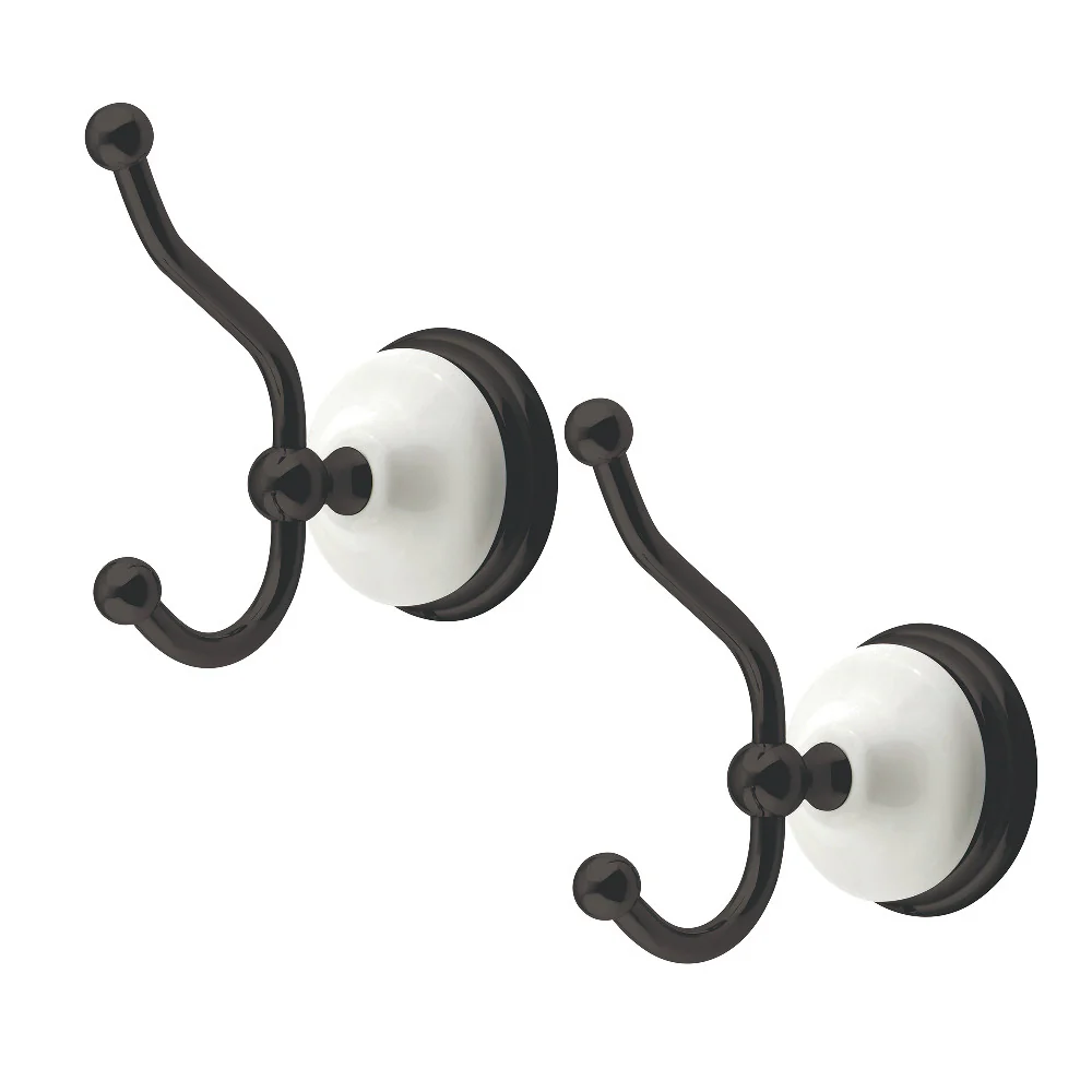 Kingston Brass Victorian 2-Piece Robe Hook, Oil Rubbed Bronze (BAK1117ORB)