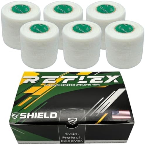 Cleat Spat/Ankle Tape Bundle - Athletic Tape + Cleat Spatting Tape, Tape for Flag Football, Trainer Tape, Batting Tape