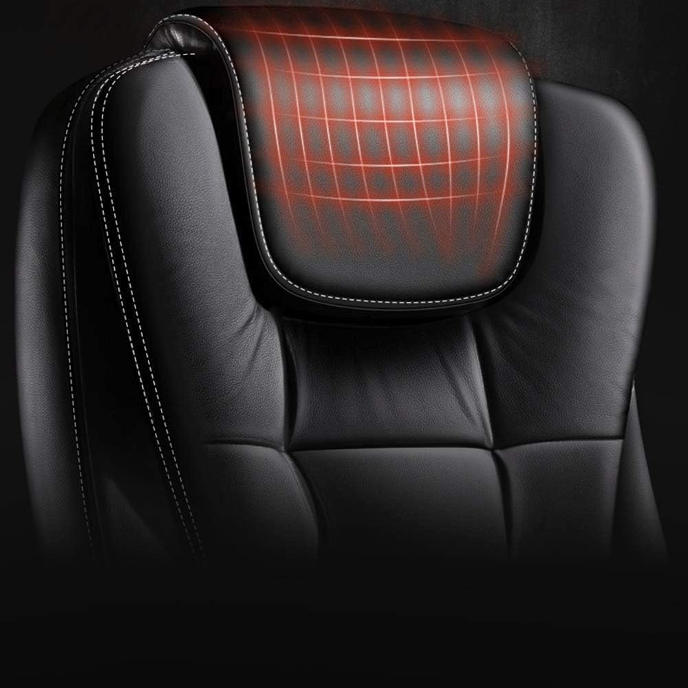 Ergonomic Pu Leather High Back Computer Desk Chair with Lumbar Support Flip Up Armrest Rolling Swivel Adjustable Task Chair for Adults Retractable Footrest IncludedBlack