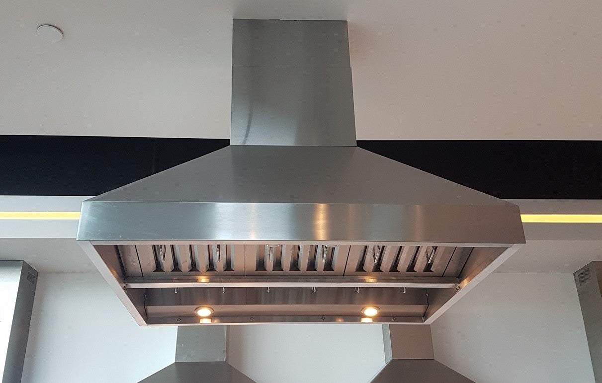 Victory Twister MAX 42-Inch 1200 CFM  Island Range Hood in Stainless Steel (Twister-MAX-Island-42)
