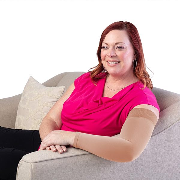 Sigvaris Men's Secure Armsleeve Dusty Rose M1 - Medium Avg Short 20-30mmHg