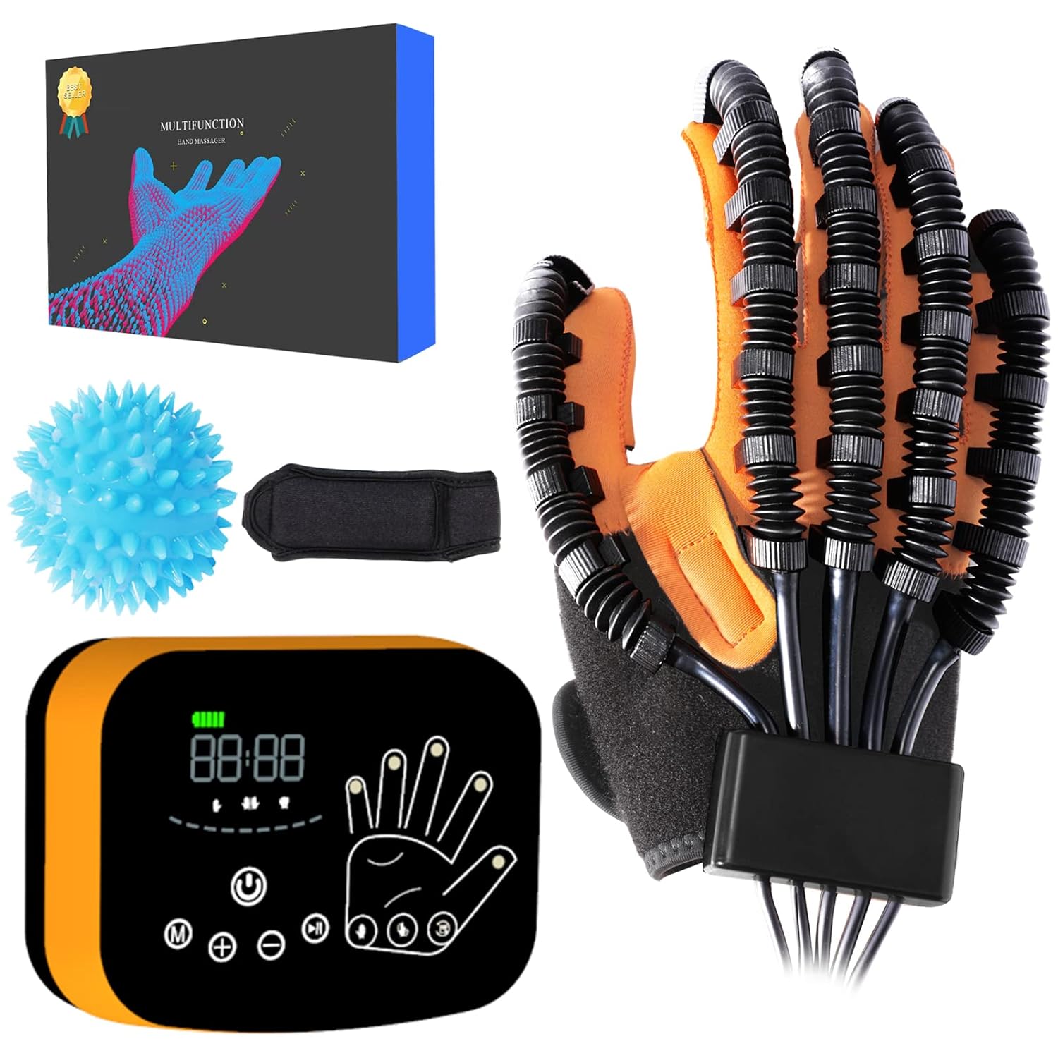 Upgraded Stroke Rehabilitation Gloves for Hand Rehab, Finger Recover Robot Device, Robotic Gloves for Hand Spasticity Patients, Stroke Recovery Equipment for Finger Rehab