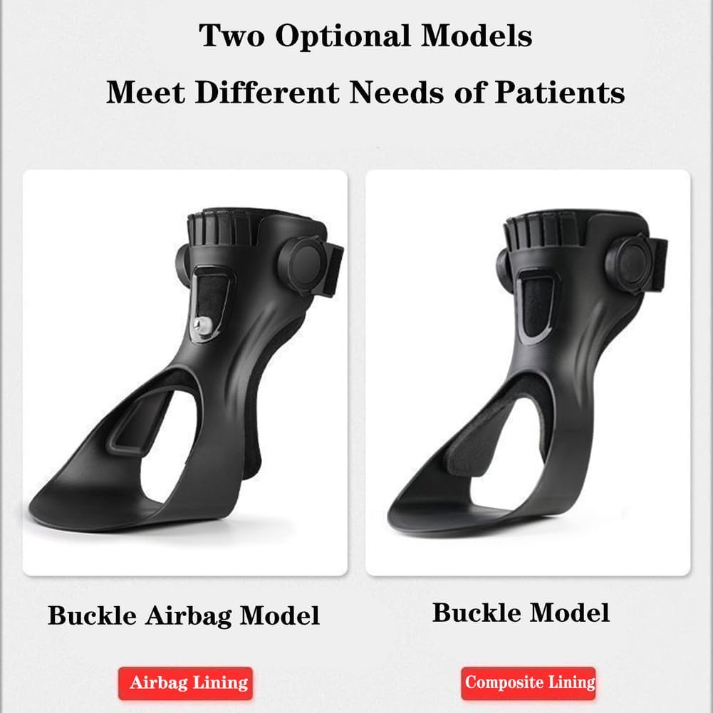 SFKLYU Othopedic Drop Foot, Ankle Stabilizer Brace, Sleeping Drop Foot Support, AFO Drop Foot Splint for Treating Plantar Fasciitis and Achilles Tendonitis,C a Pair