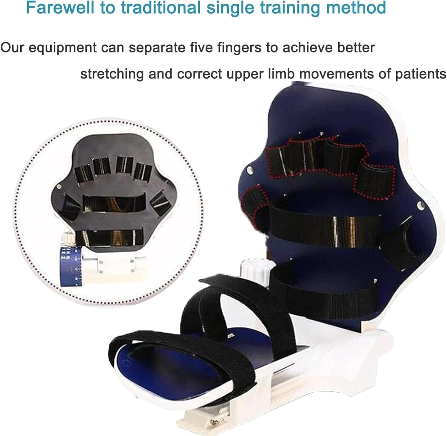 GaRcan Rehabilitation Trainer Wrist Drive,Finger Splint,Wrist Training Orthosis Device Brace Support Flex Spasm Extension Board Splint Apoplexy Hemiplegia(Universal for Left And Right)