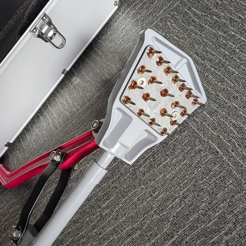 Kneeless Carpet Stretcher,Fit Laying Tool w/Soft Rubber Handle and Grippers for DIY Use,Essential Fitting Tool for Flooring Projects