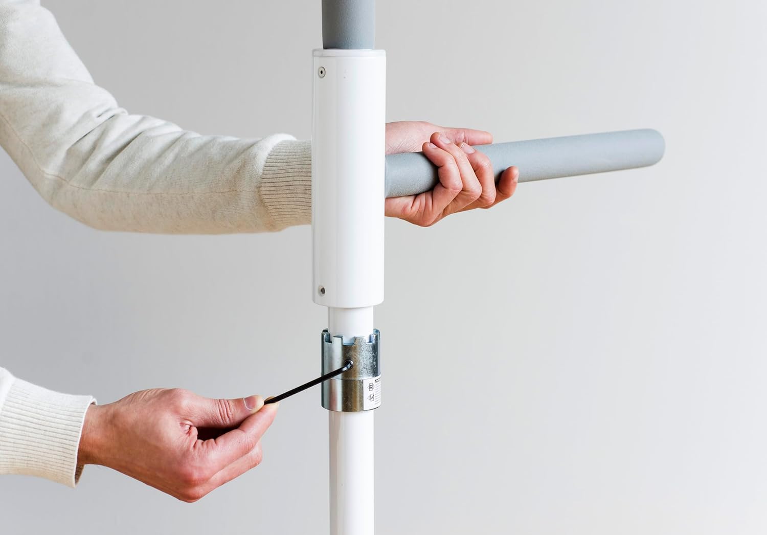 HEALTHCRAFT SuperBar, (8-Feet) Transfer Pole with Pivoting Grab Bar (16