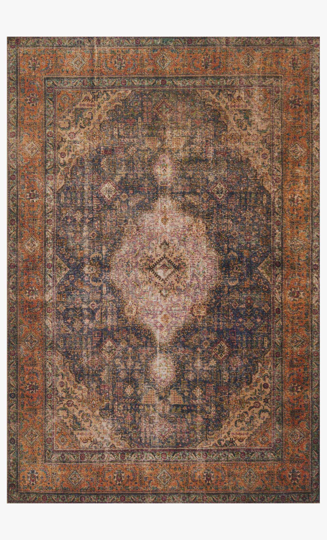 Loloi II Loren Collection - Traditional Power Loomed Rug in Plum (LQ-02)