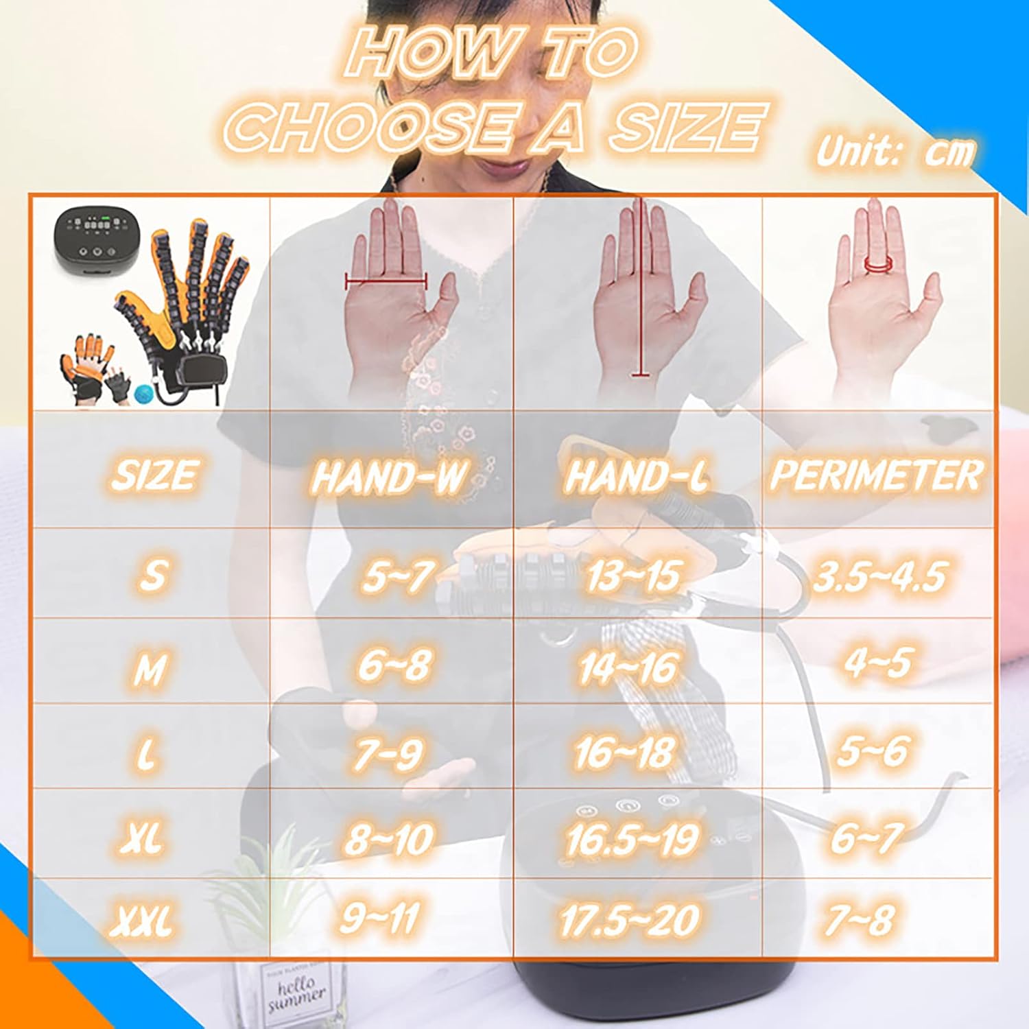 Finger and Hand Function Robotic Rehabilitation Robot Gloves for Patients with Arthritis or Stroke Hemiplegia Recovery Exercise Equipment(Size:S Code,Color:Both Hand)