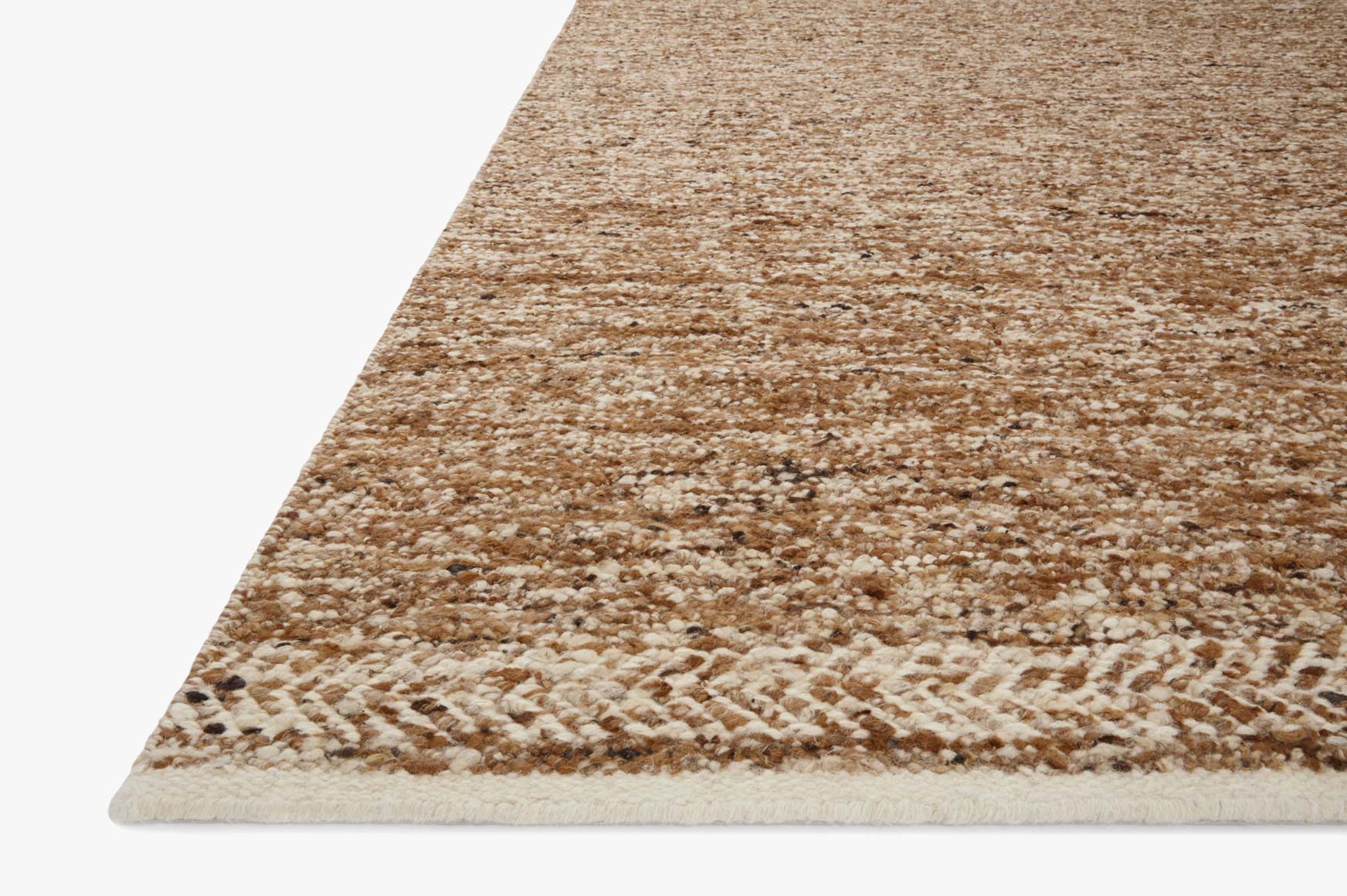 Loloi Reyla Collection - Contemporary Hand Woven Rug in Caramel & Ivory (RLA-01)