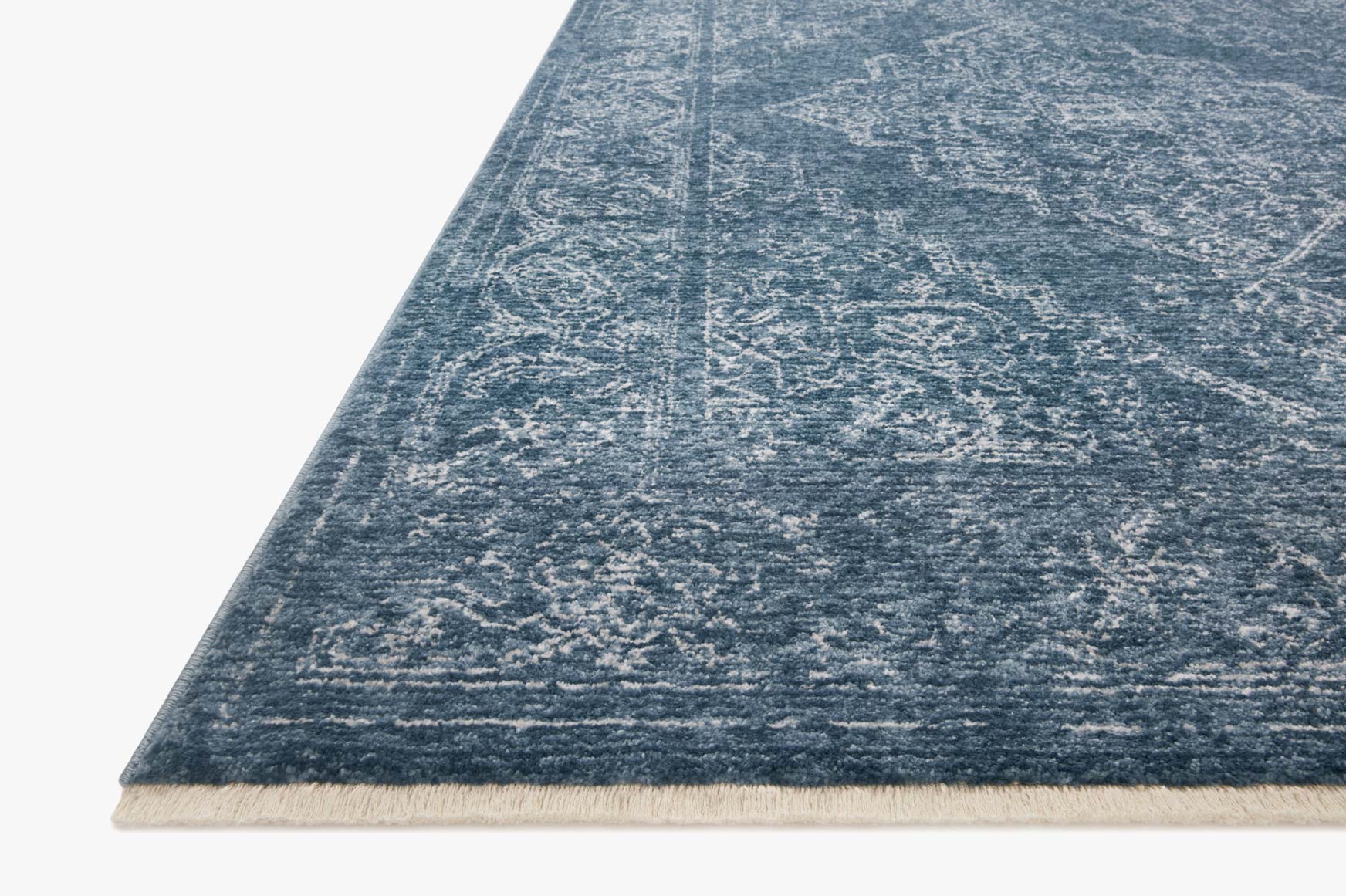Loloi II Vance Collection - Traditional Power Loomed Rug in Denim & Dove (VAN-03)