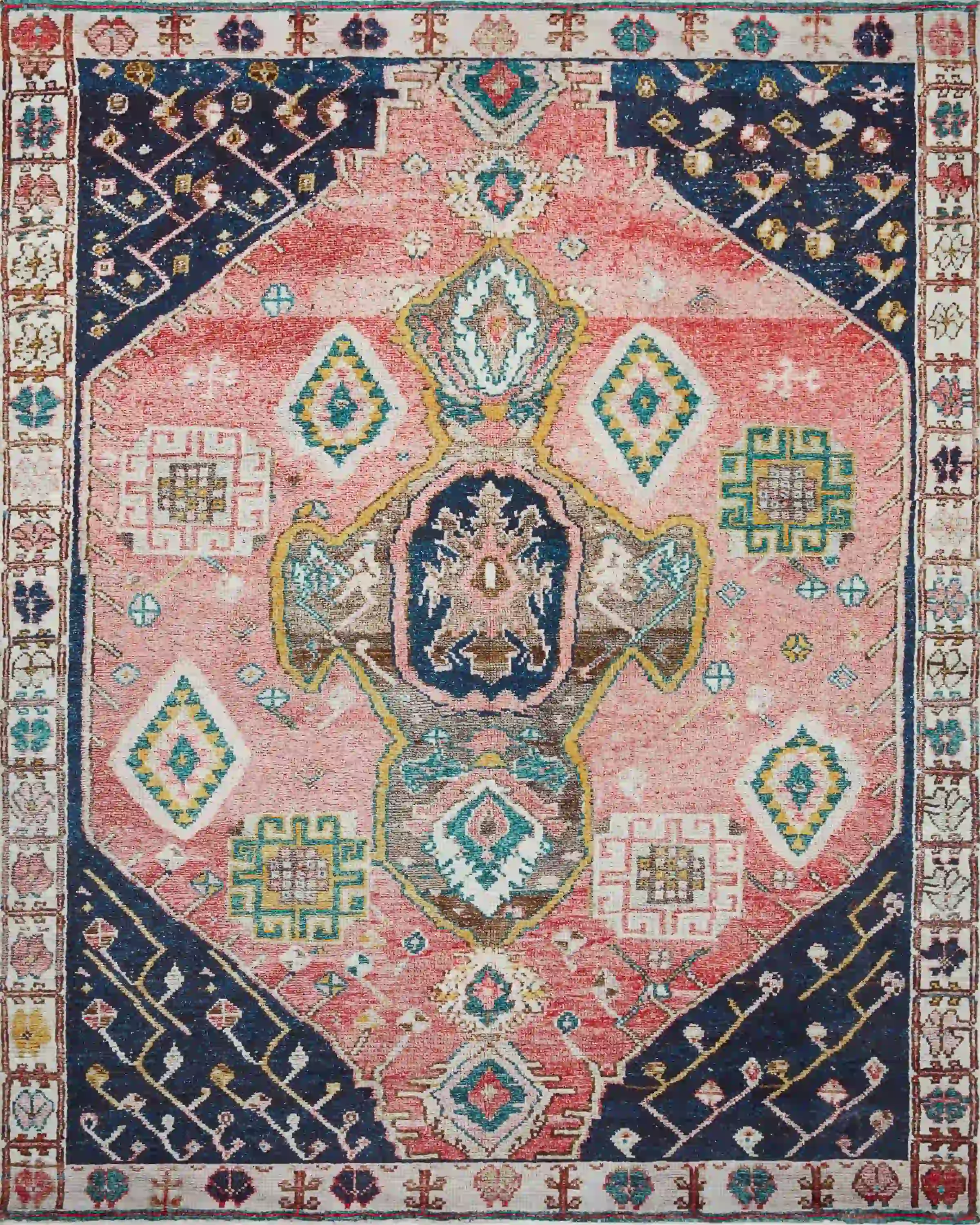 Loloi Fiona Contemporary Rust and Navy 7' 6