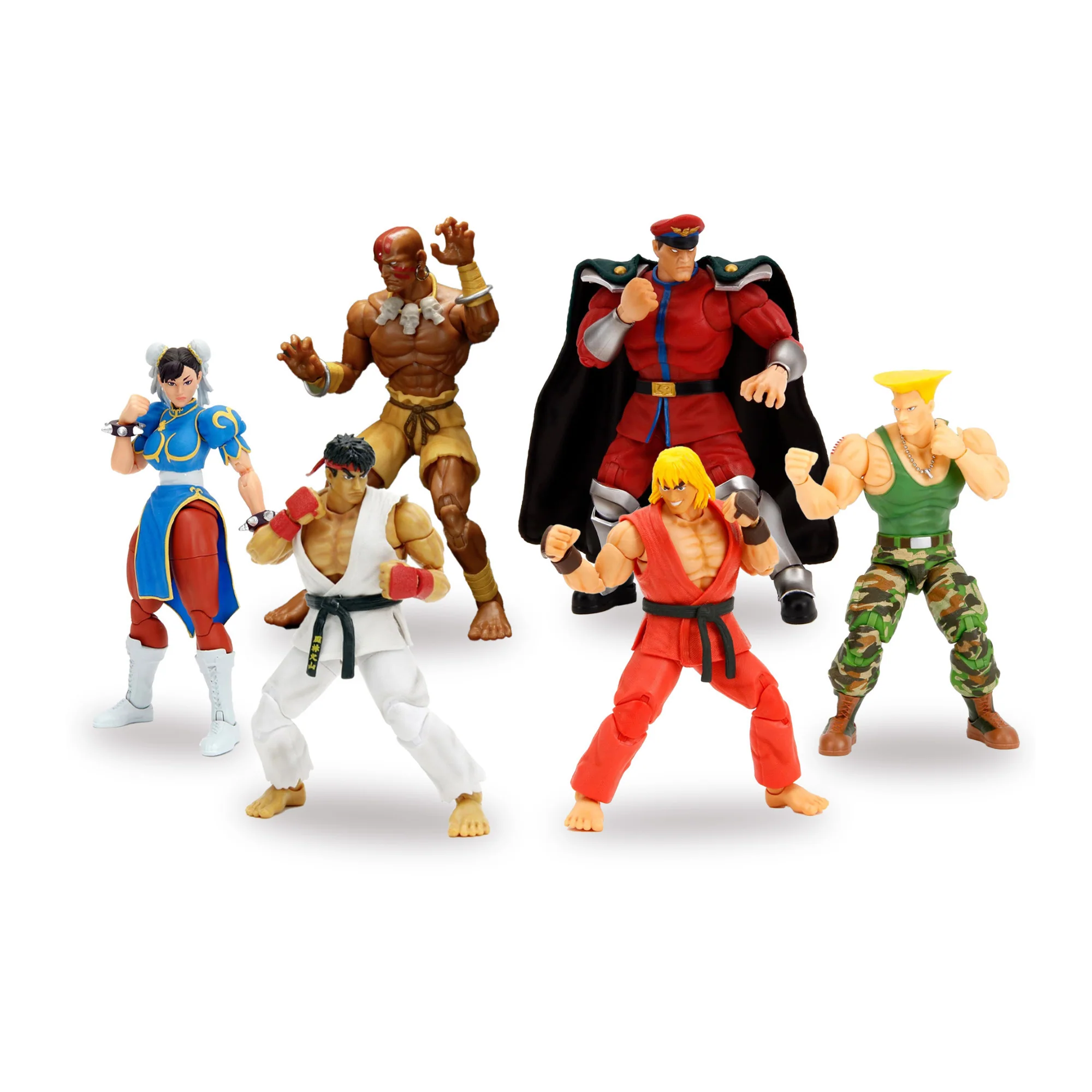 Jada Toys Street Fighter II Set (Ryu, Ken, Dhalsim, M. Bison, Chun Li and Guile)
