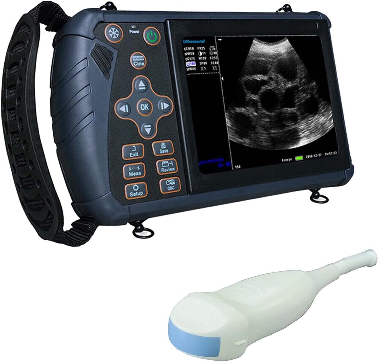 DAWEI S1 Veterinary Portable Ultrasound Scanner for Dog with 6.5Mhz Micro Convex Probe for Dog Cat Rabbits Small Animals use