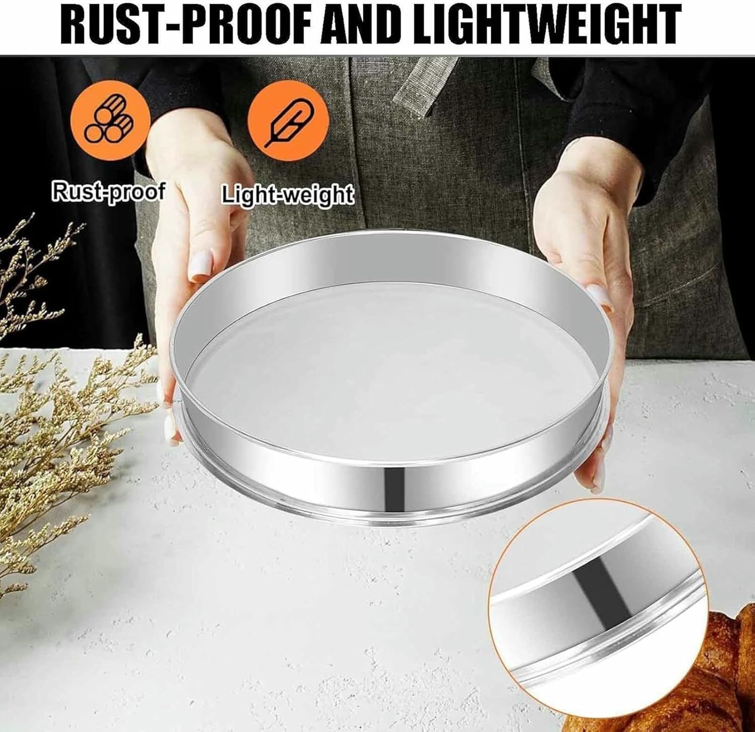 Automatic Powder Sifting Machine, Stainless Steel Automatic Electric Flour Vibrating Sieve, for Industrial and Home Use, with Double Mesh~/